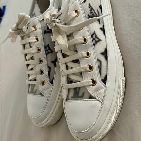 Louis Vuitton Technical Fabric Calfskin Monogram Printed Stellar Sneaker Black - Picture 5 of 6